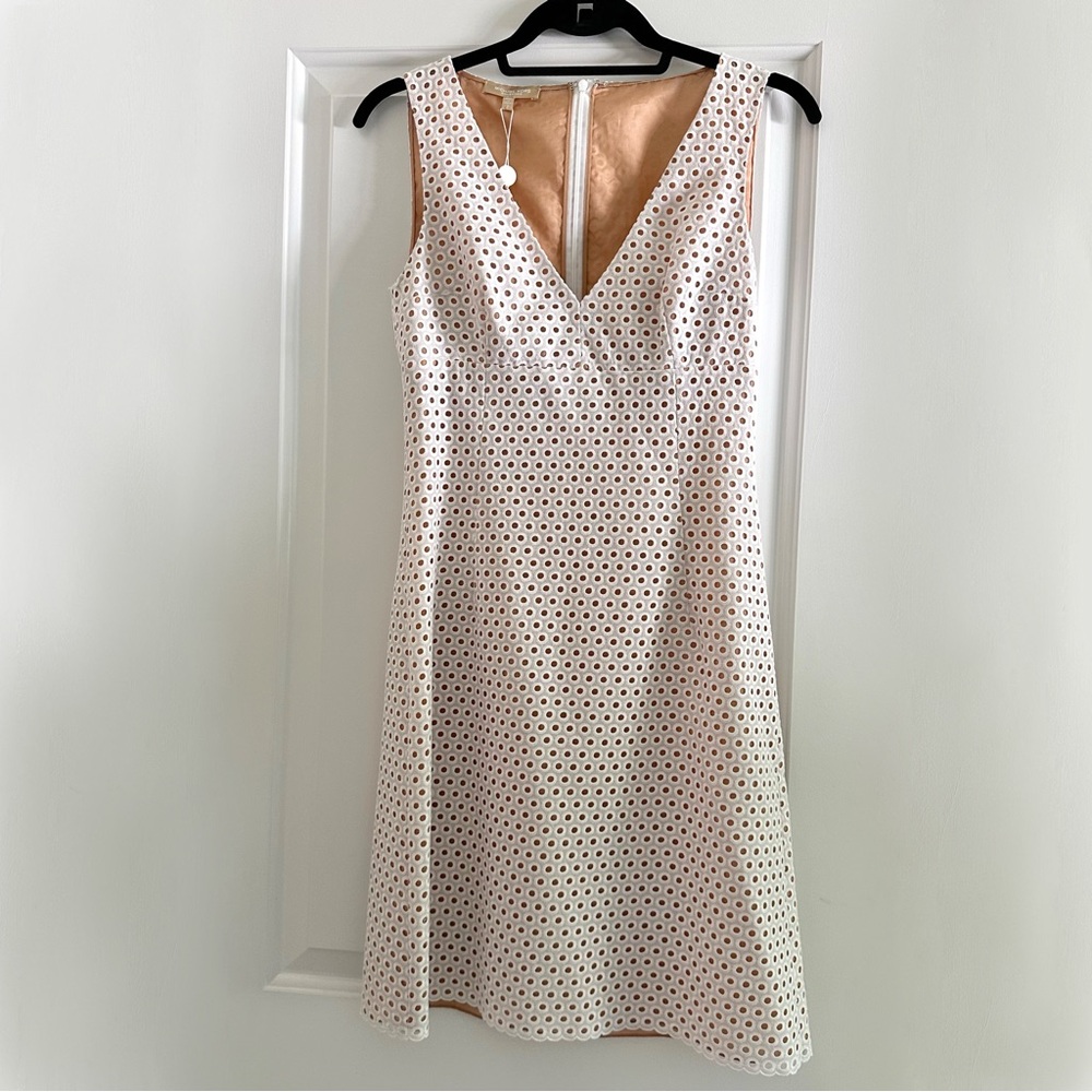 Michael Kors Collection Eyelet Embroidery Shift Dress